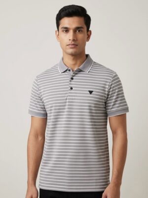 Stylish Striped Premium Polo T-Shirt |Tarz Vibe