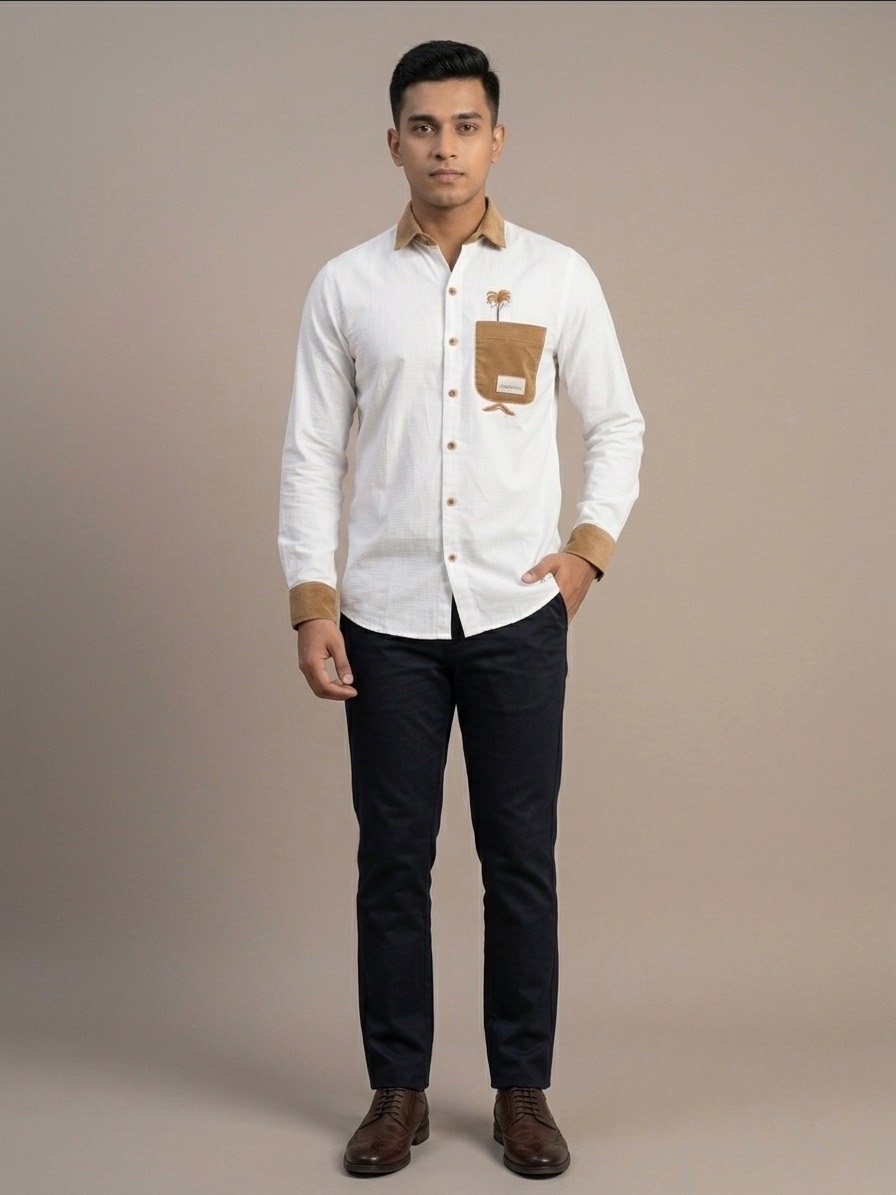 Premium Contrast Casual Shirt - Image 4