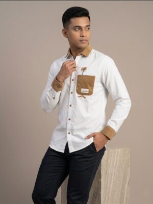 Premium Contrast Casual Shirt