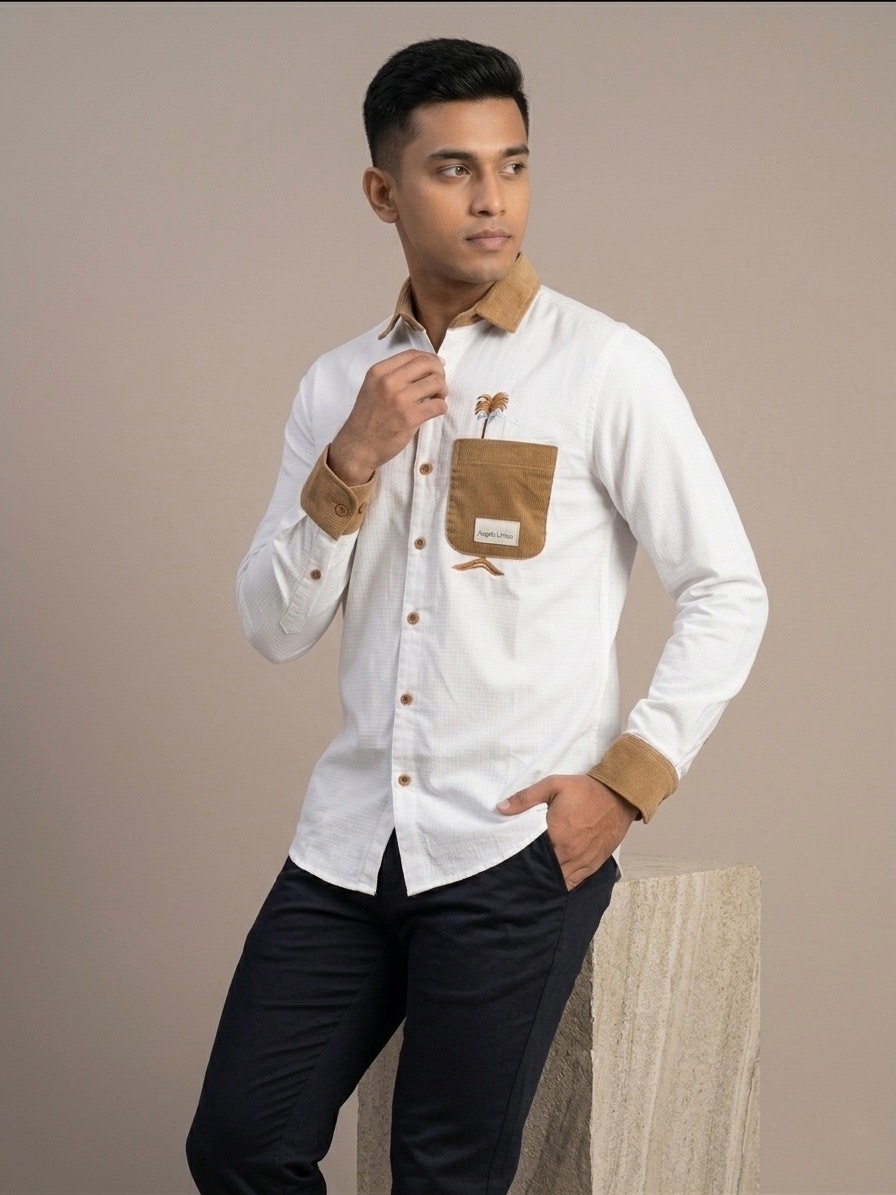 Premium Contrast Casual Shirt