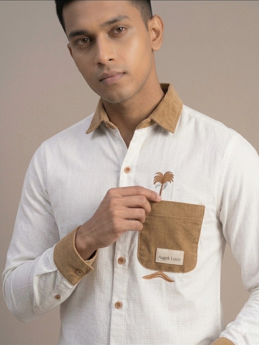 Premium Contrast Casual Shirt - Image 2
